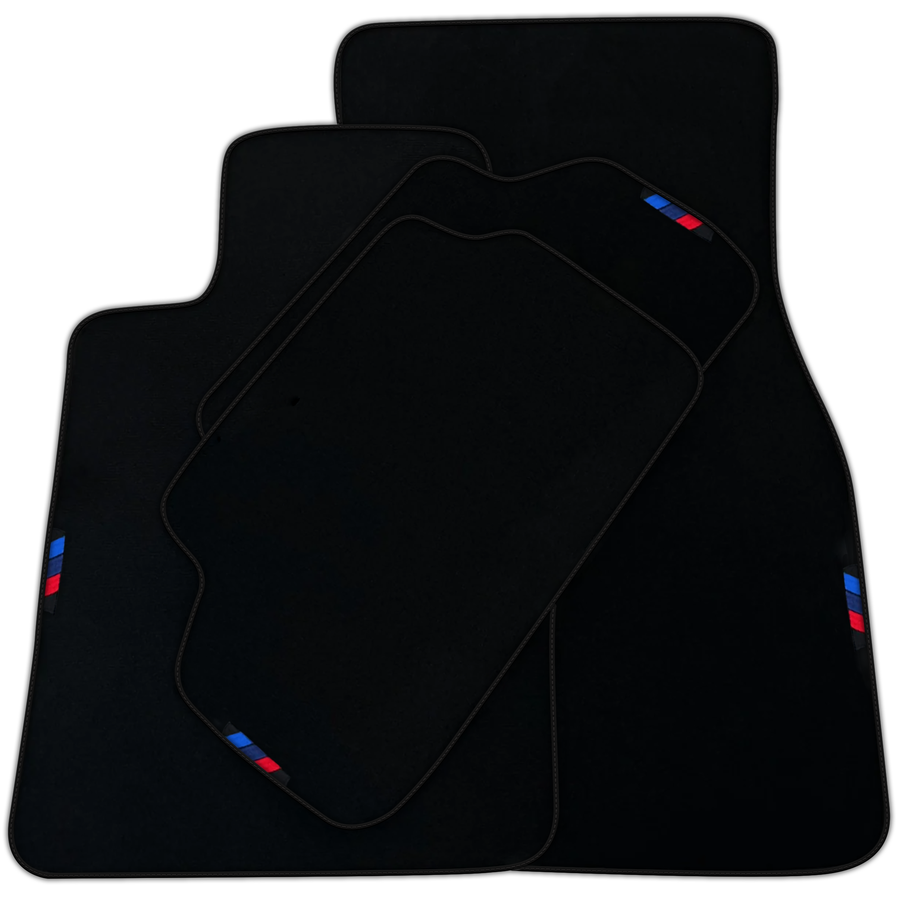 Black Mats For BMW Gran Tourer F46 (2015-2022) 7 Seats | Green Trim | Various Trim Colors