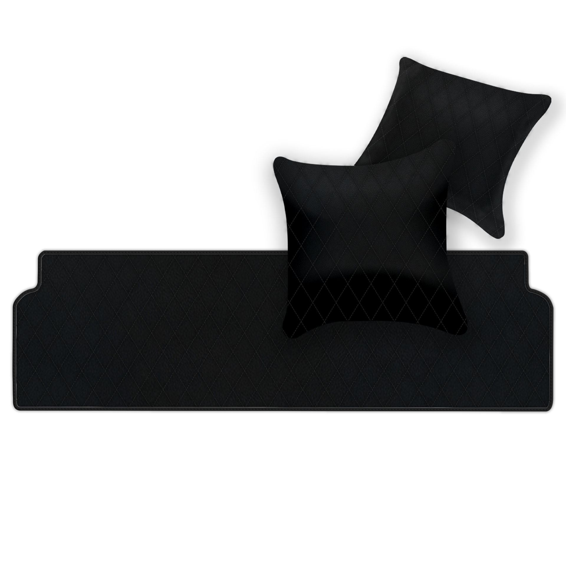 Premium Black Leather Floor Mats for Ferrari Mondial (1980-1993)