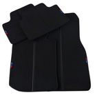 Customizable Carbon Fiber Detailing Black Floor Mats for BMW iX (2022-2024)