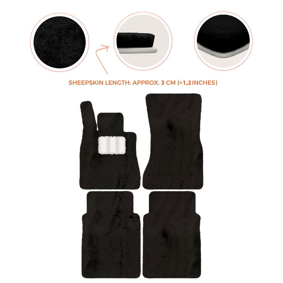 Luxury Sheepskin Floor Mats for Mercedes-Benz G-Class W463 (2018-2023)