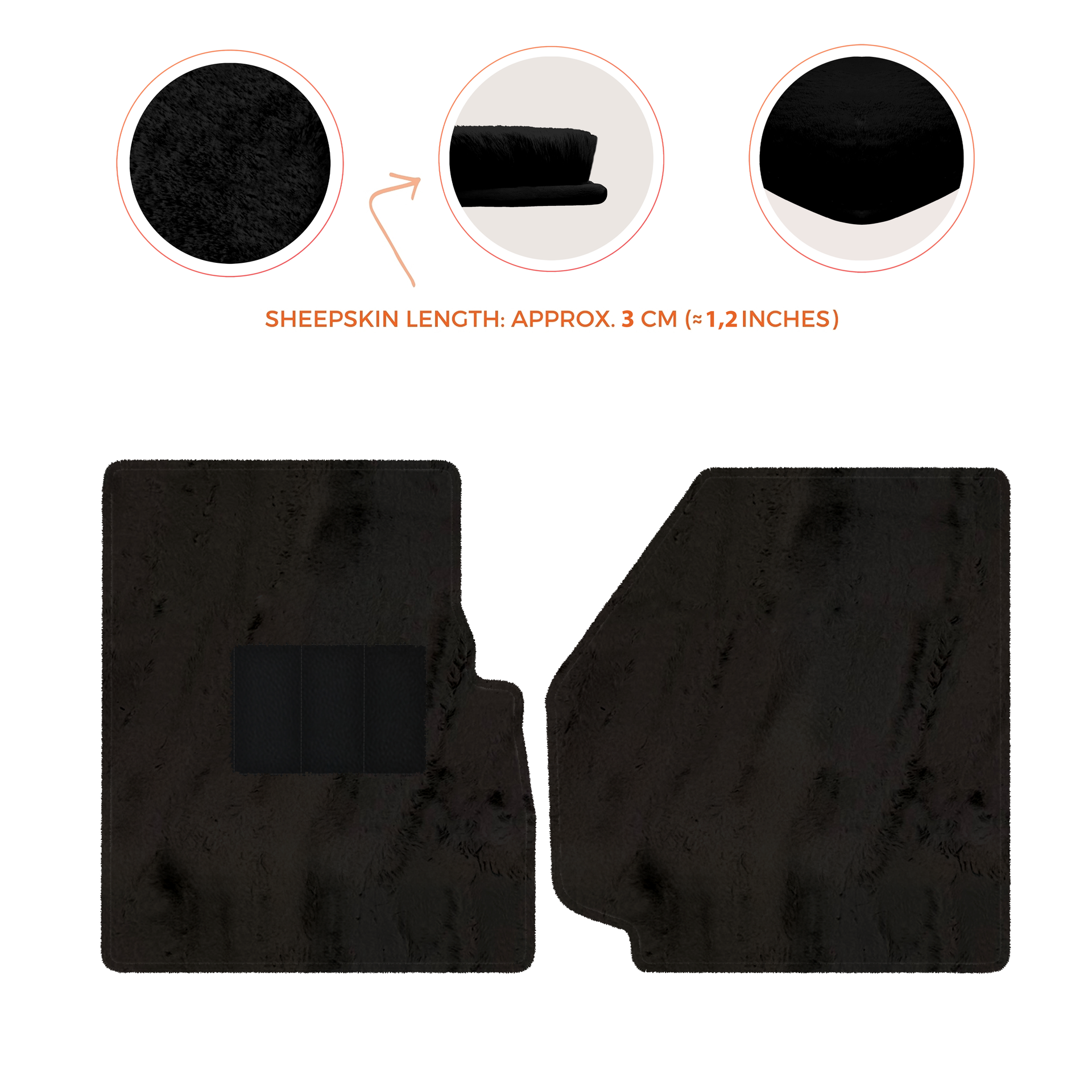 Premium Sheepskin Floor Mats for Land Rover Discovery (2004-2009)