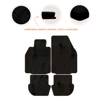 Premium Luxury Sheepskin Floor Mats for Porsche 911 (2004-2012)
