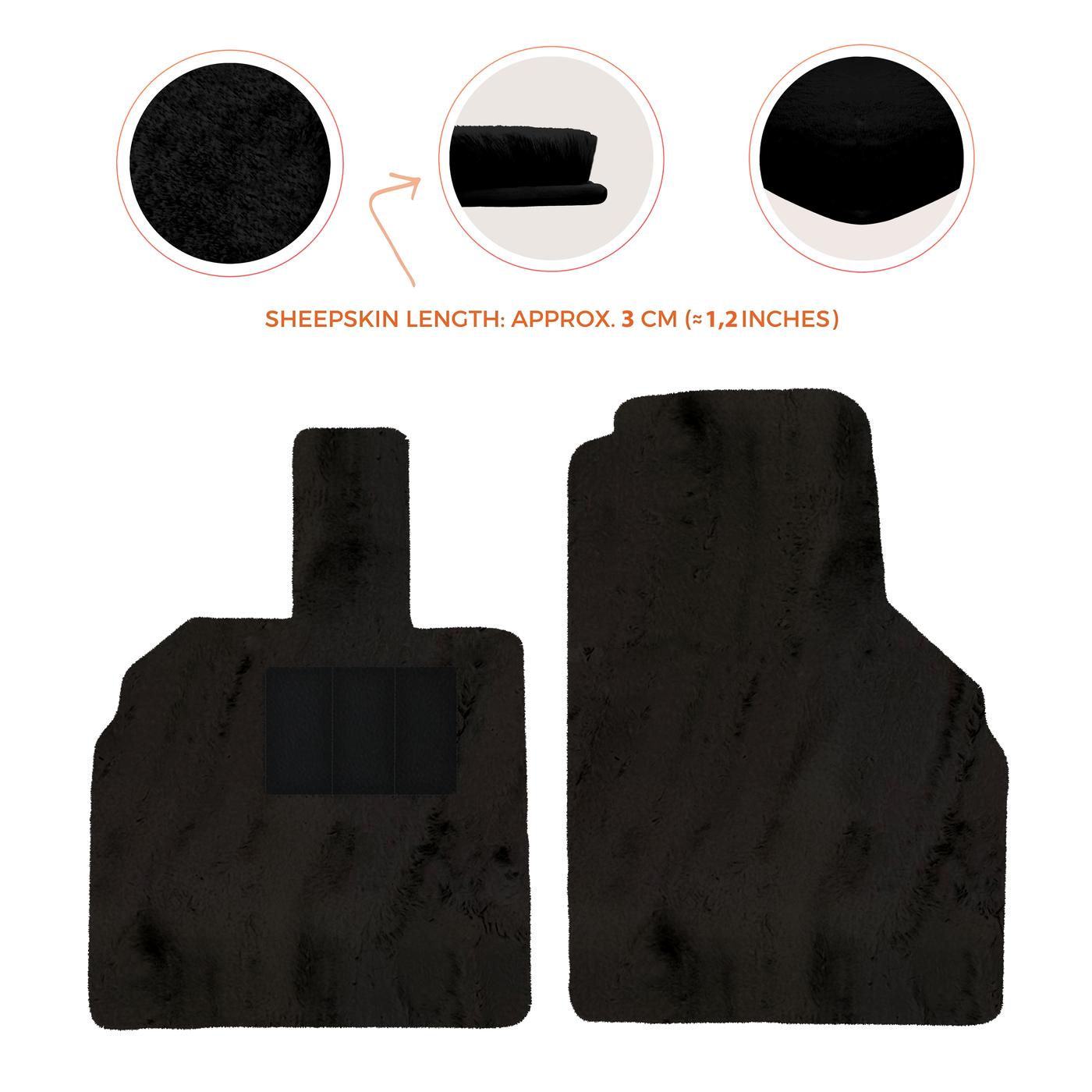 Premium Sheepskin Floor Mats for Lamborghini Aventador (2012-2022)