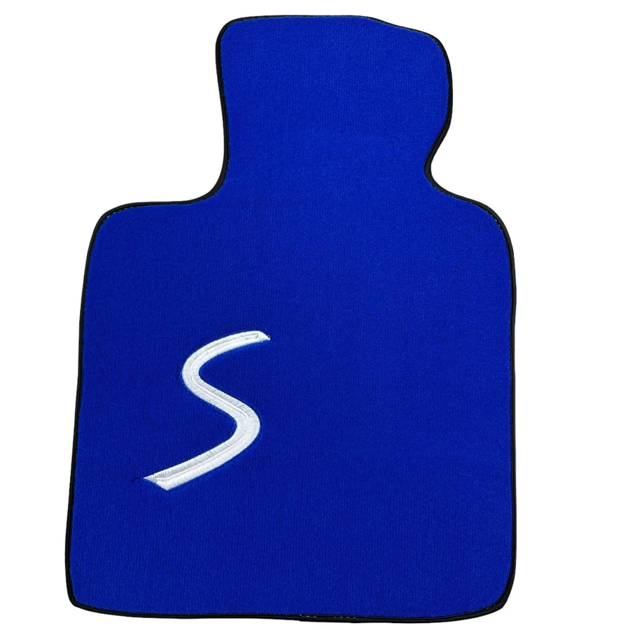Blue Floor Mats for Mini Cabrio F57 Convertible (2016-2023) - AutoWin