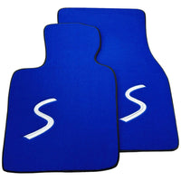 Blue Floor Mats for Mini Countryman F60 Hybrid (2020-2023) - AutoWin