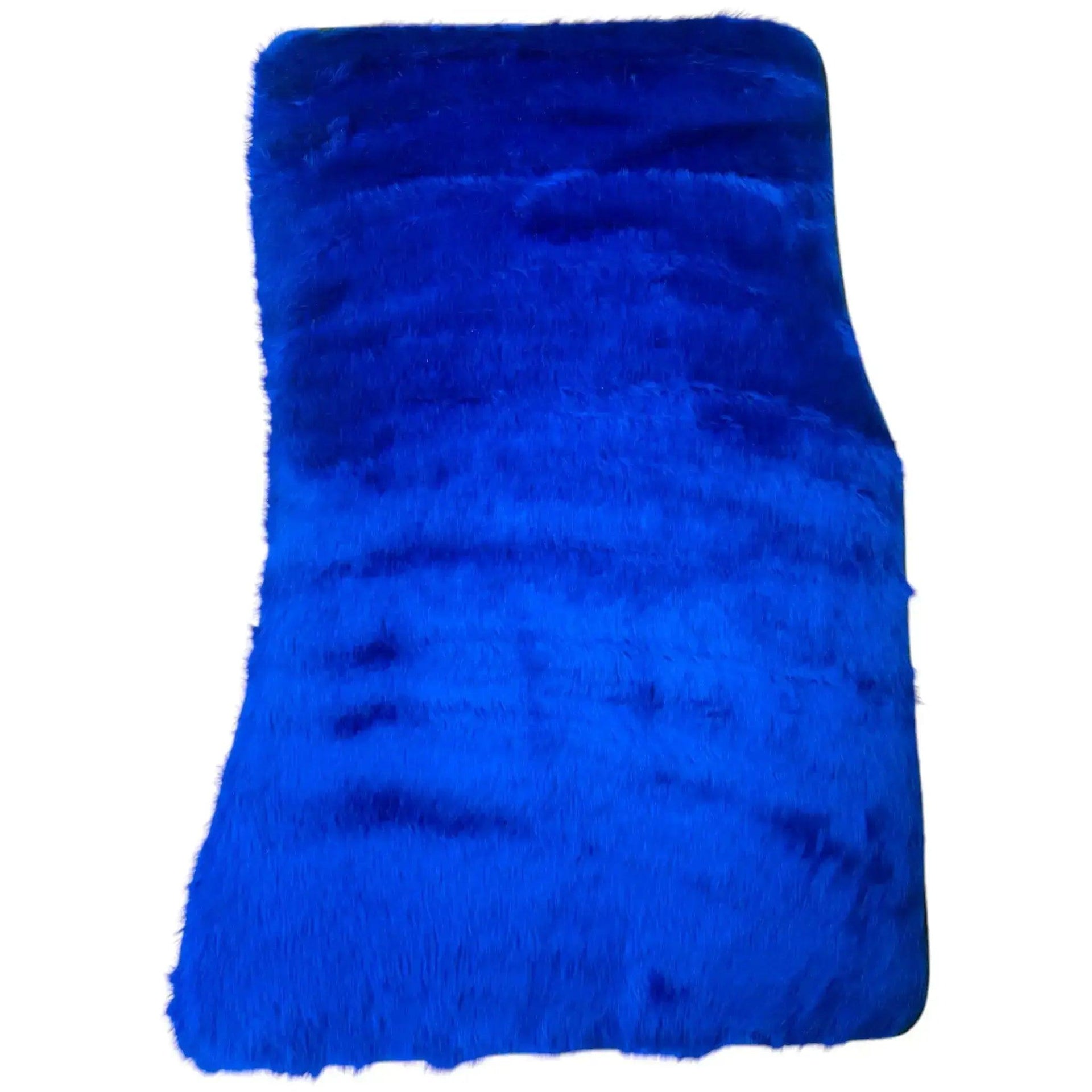 Blue Sheepskin Floor Mats for Rolls-Royce Phantom Drophead Coupe (2007-2016) - AutoWin