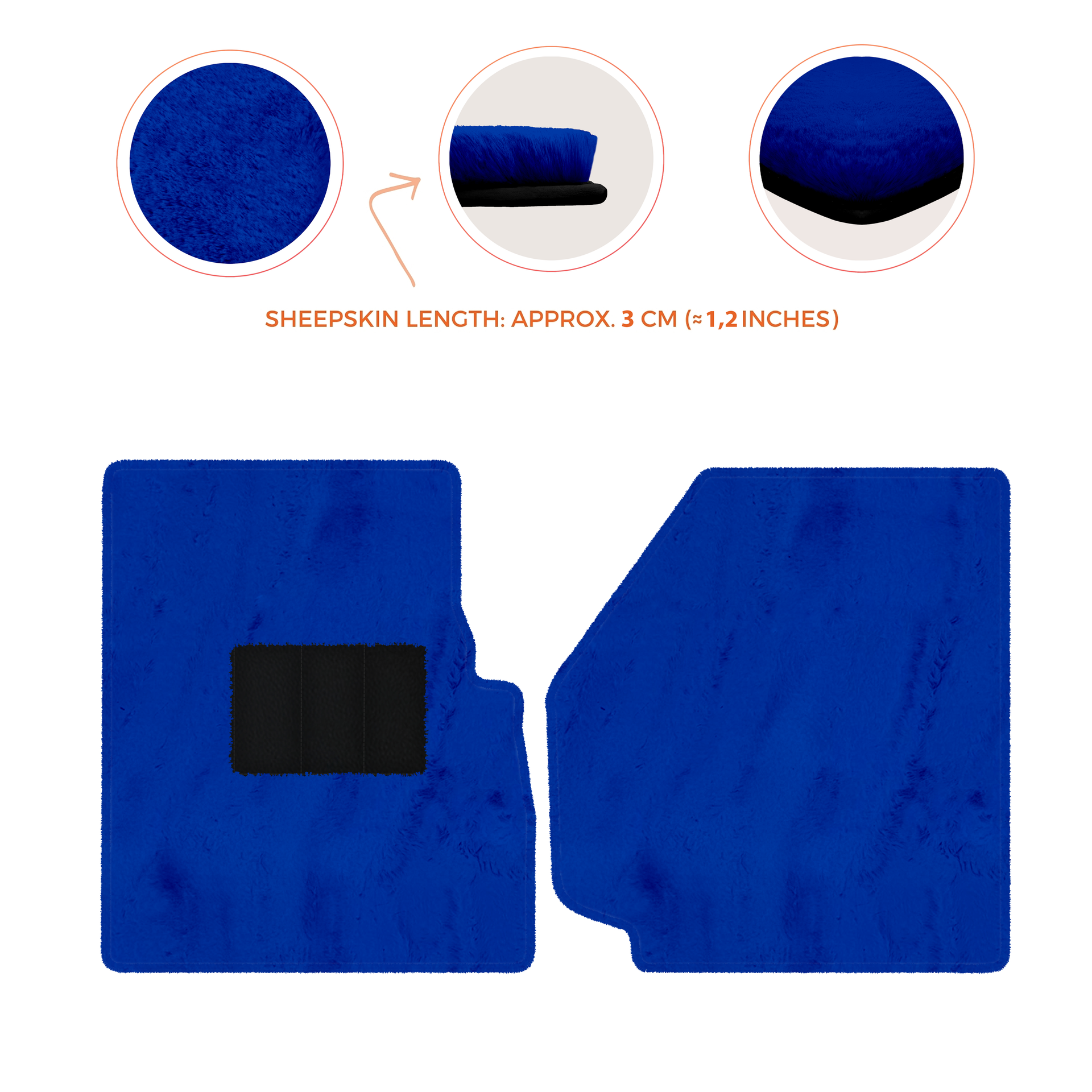 Premium Sheepskin Floor Mats for Land Rover Discovery (2004-2009)