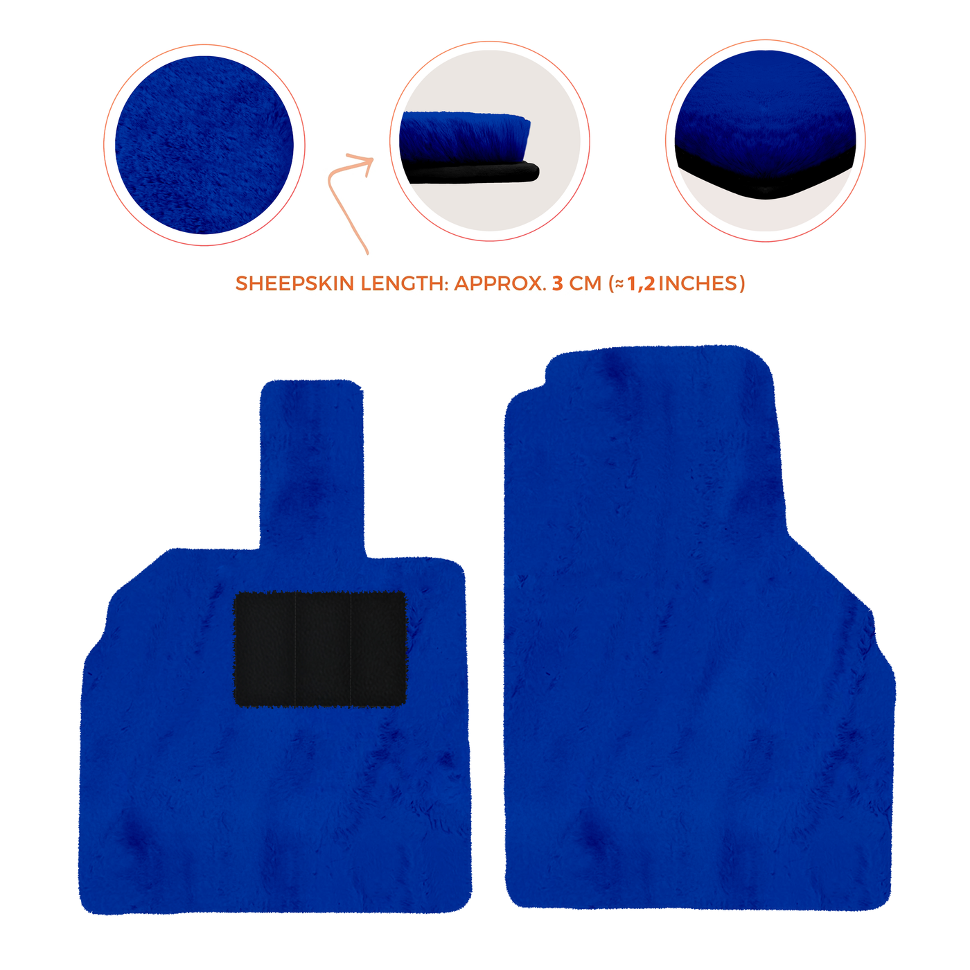 Premium Sheepskin Floor Mats for Lamborghini Aventador (2012-2022)