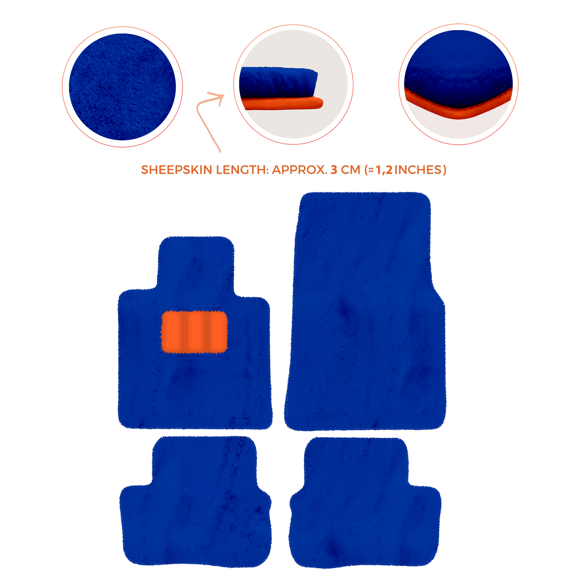 Premium Sheepskin Floor Mats for Rolls-Royce Cullinan (2018-2025)