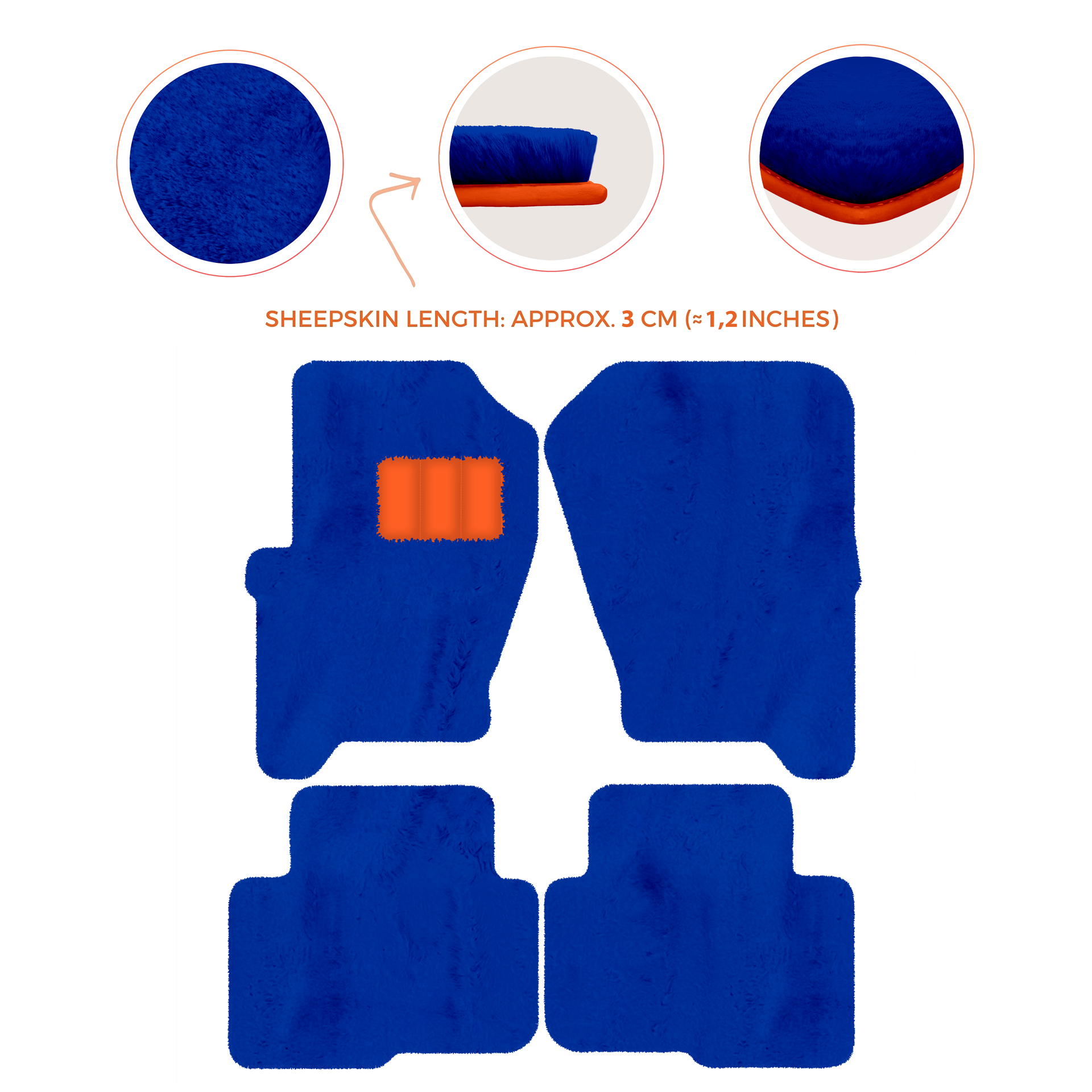 Premium Sheepskin Floor Mats for Land Rover Freelander (2007-2012)