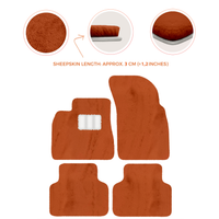 Premium Luxury Sheepskin Floor Mats for Bentley Bentayga 2015-2023