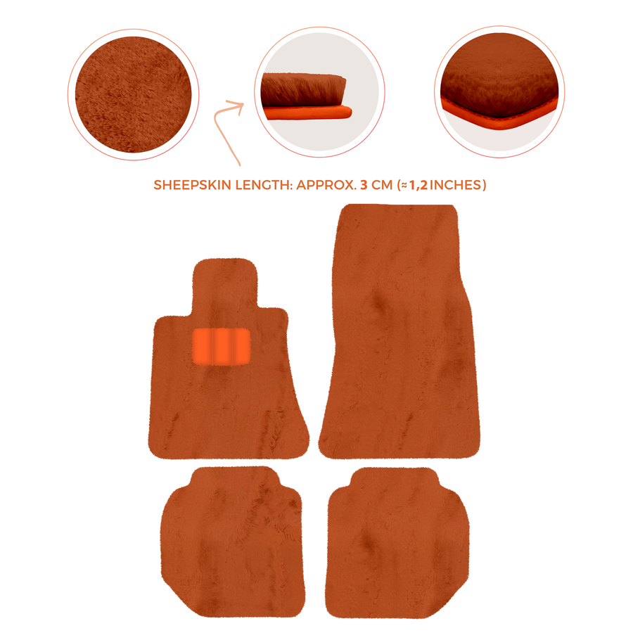 Luxury Sheepskin Floor Mats for Rolls-Royce Ghost Series I (2010-2014)