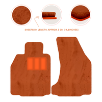 Premium Sheepskin Floor Mats for Porsche 718 Boxster (2016-2023)