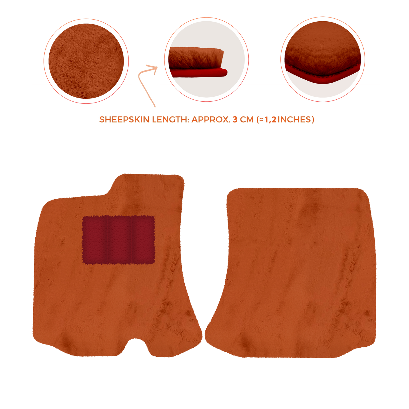 Premium Sheepskin Floor Mats for Bentley Arnage RL (1998-2009)