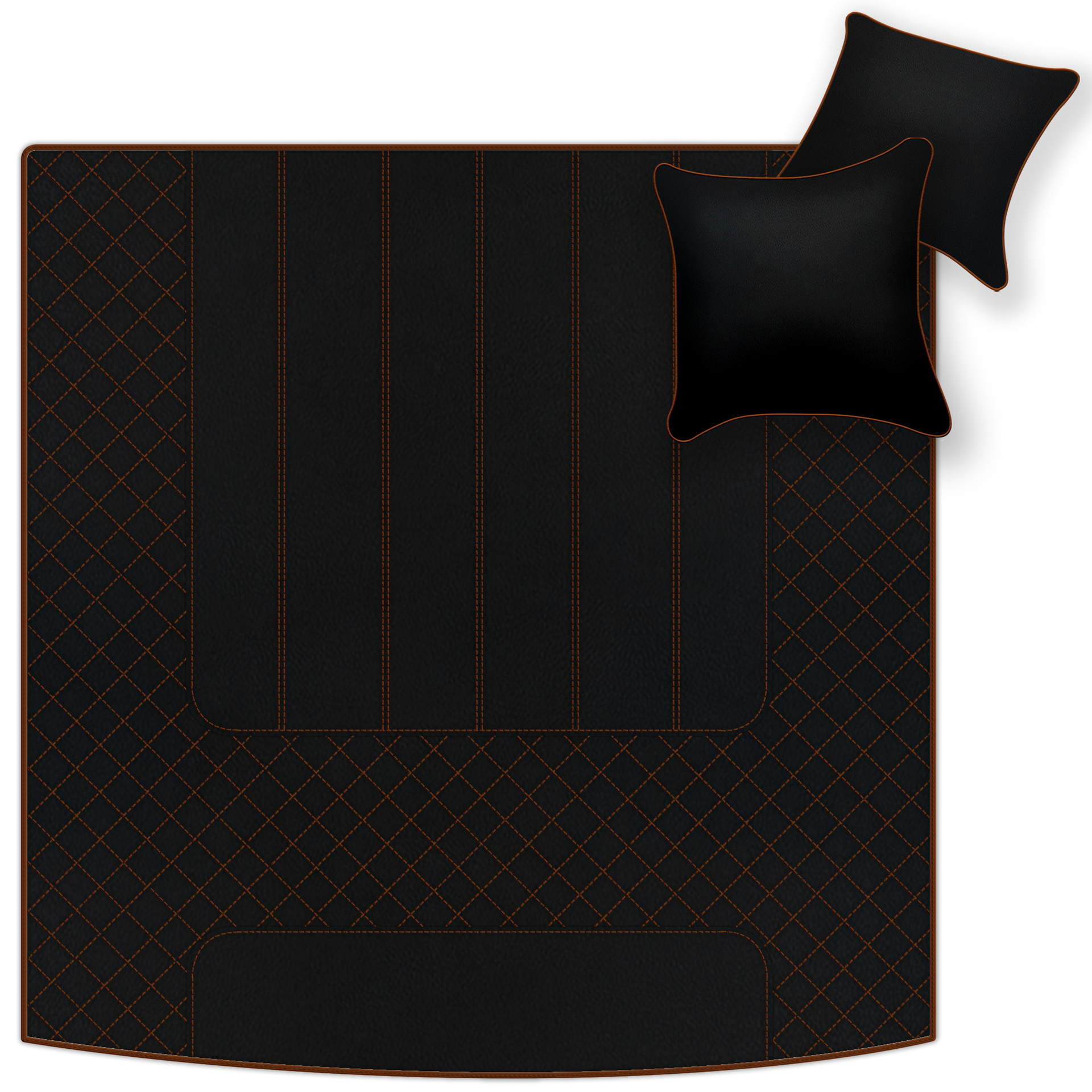 Customizable Leather Floor Mats with Line Pattern for Bentley Mulsanne (2010-2020) - AutoWin