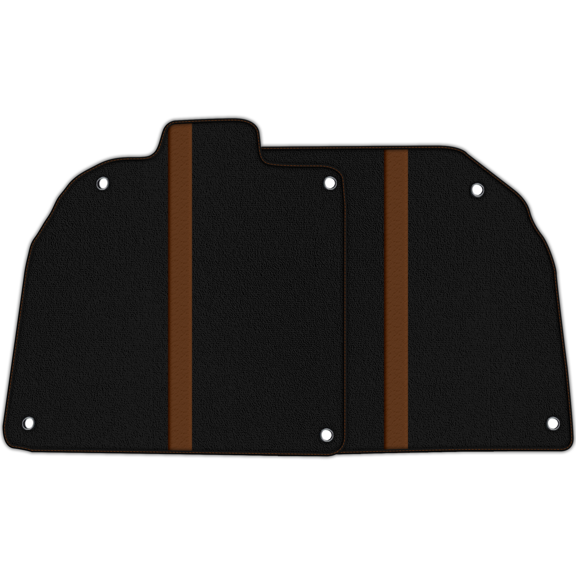 Custom Black Floor Mats with Leather for Lamborghini Aventador SV