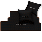 Premium Black Leather Floor Mats for Ferrari California | Full Set