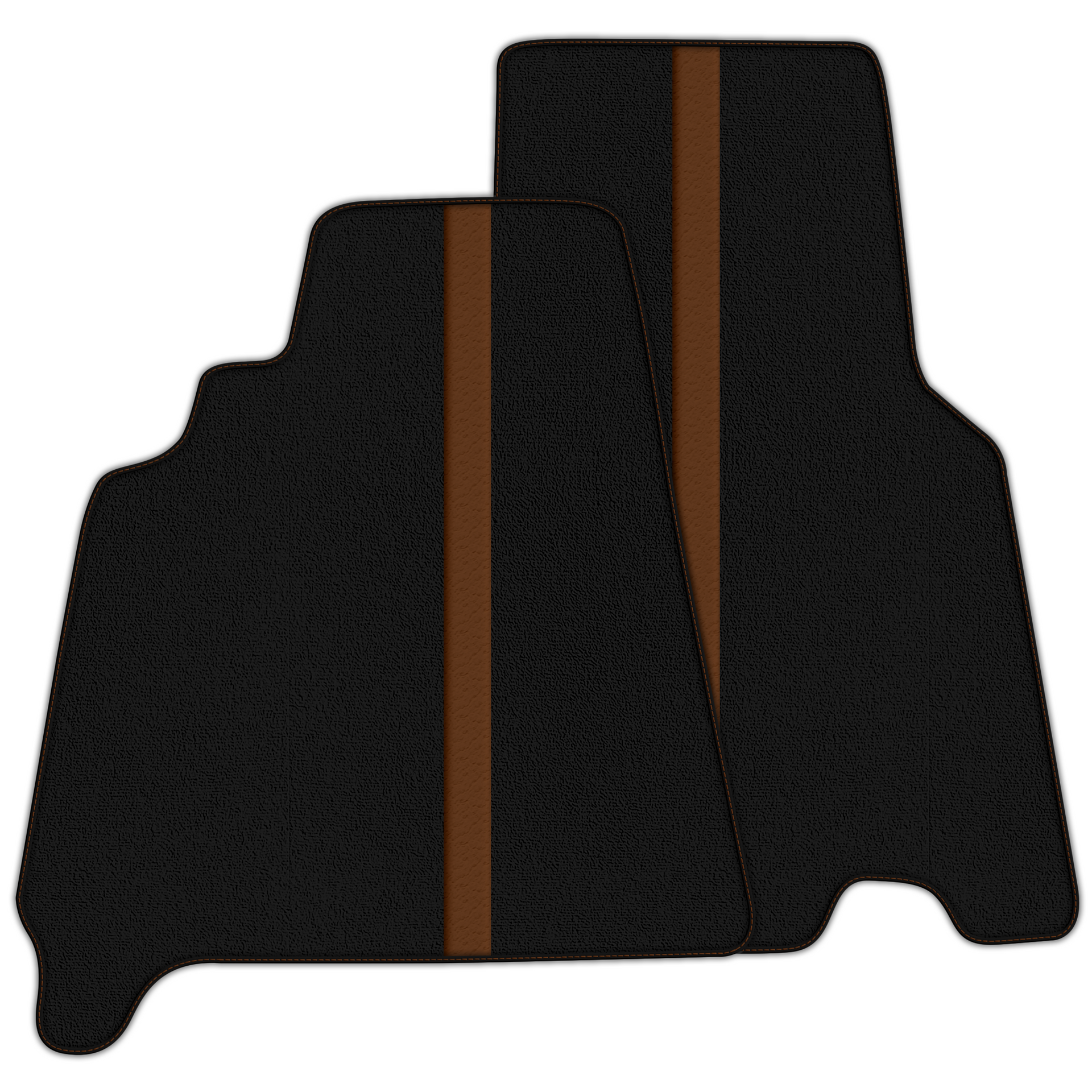 Luxury Black Leather Floor Mats for Ferrari California T 2015-2018