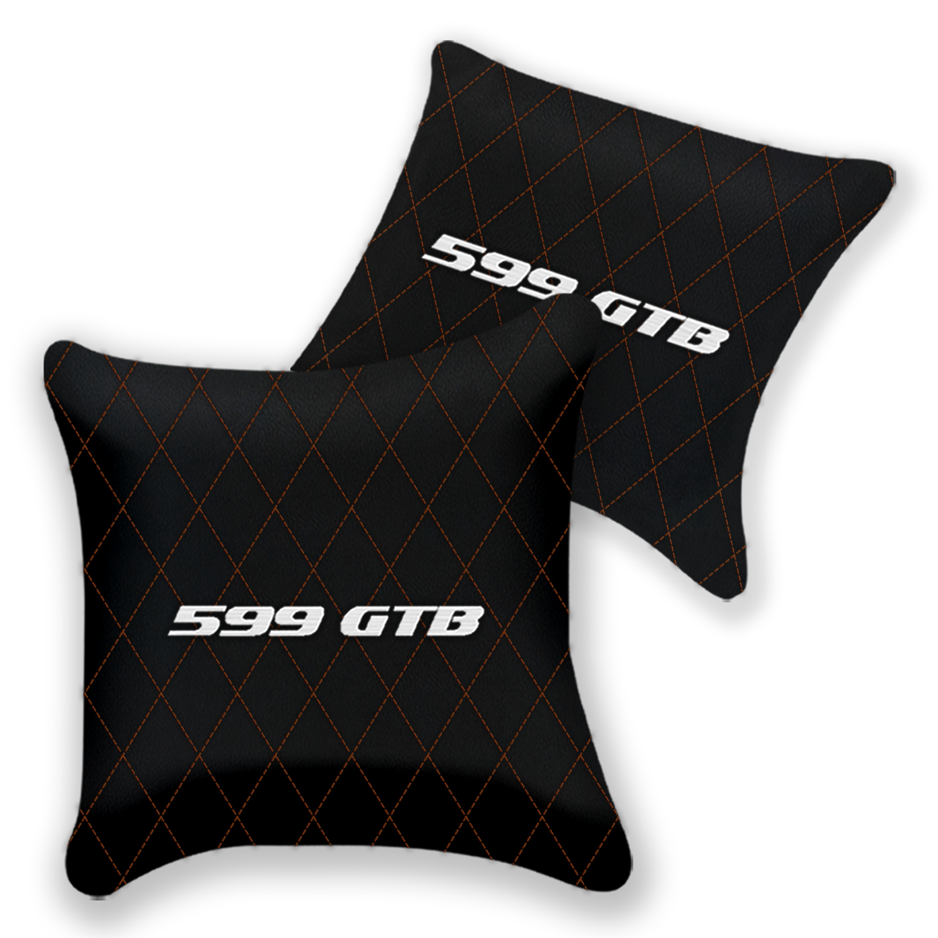 Customizable Black Leather Pillows for Ferrari FF (2011-2016)