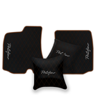 Custom Black Leather Floor Mats for Ferrari 812 Superfast (2018-2023)