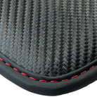 Black Floor Mats for Mercedes Benz C-Class W205 Sedan with Carbon Fiber | AutoWin Edition - AutoWin