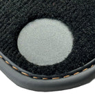 Black Floor Mats for McLaren 720S (2017-2021) with Orange Leather - AutoWin