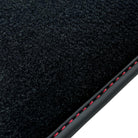 Black Floor Mats for Lamborghini Aventador SVJ with Alcantara Leather - AutoWin