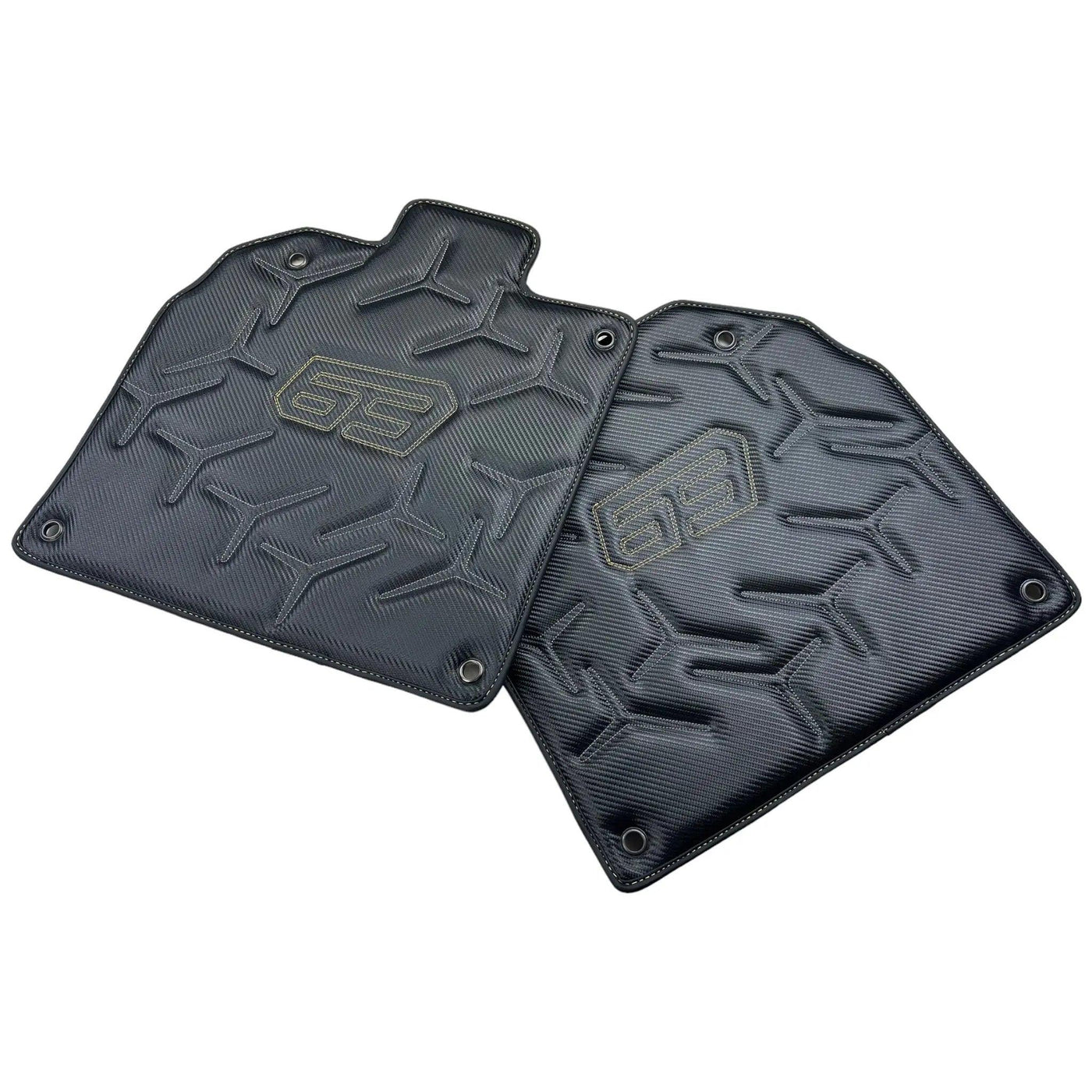 Carbon Leather Floor Mats for Lamborghini Aventador SVJ 63 Edition - AutoWin