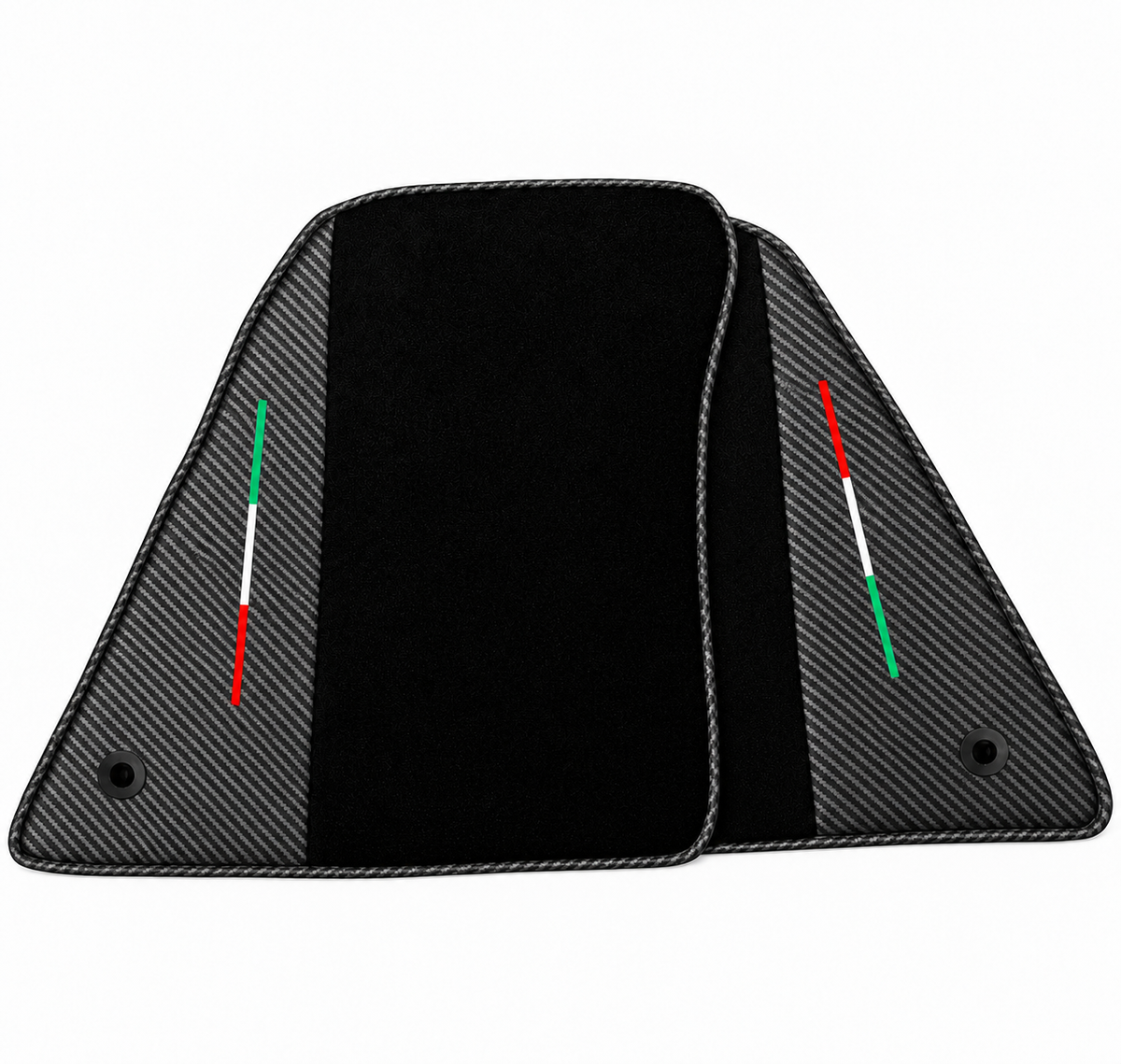 Black Leather Floor Mats Daytona Pattern for Ferrari 849 Testarossa (2026-2027)
