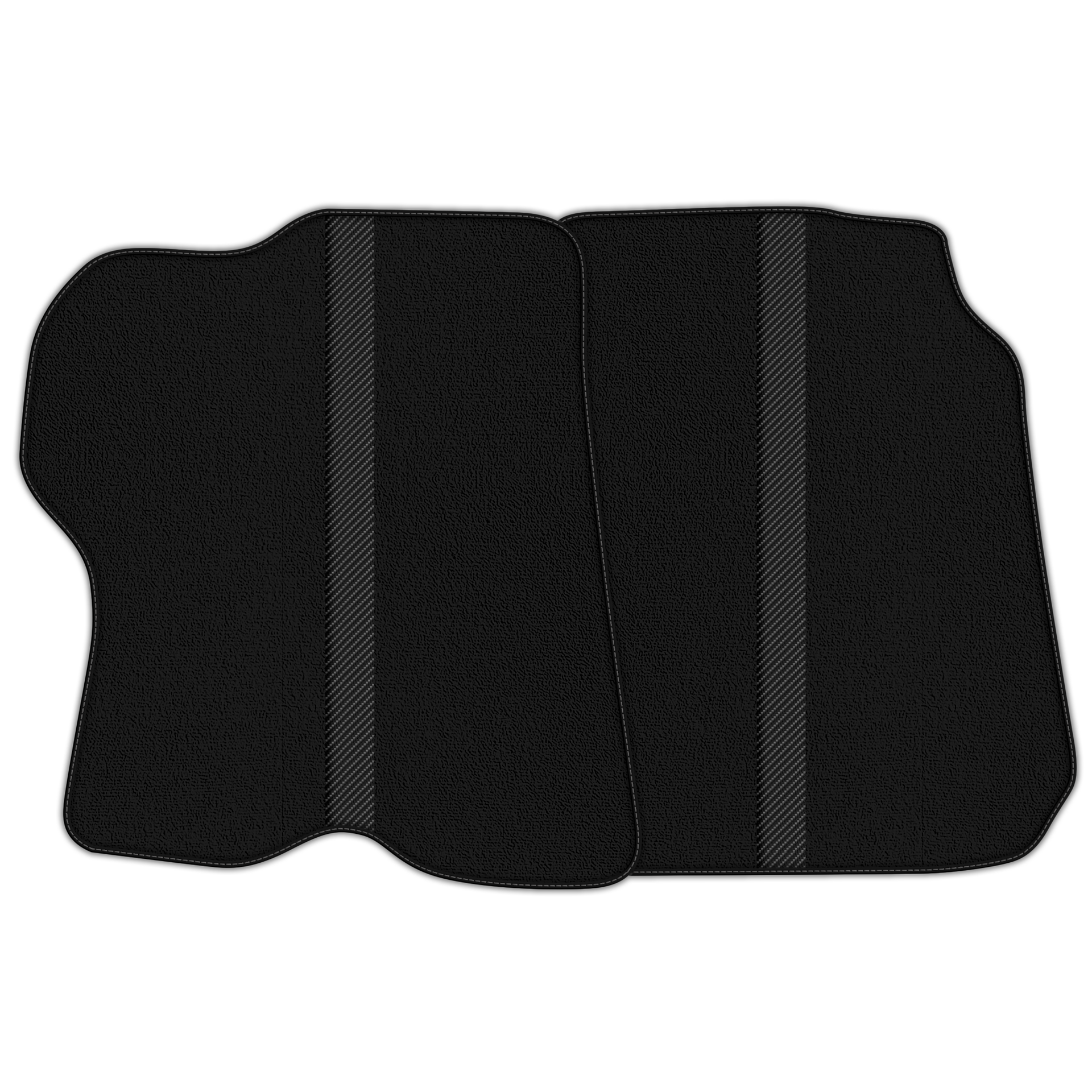 Black Floor Mats with Leather Line for Ferrari GTC4 Lusso (2016-2023) - Various Colors