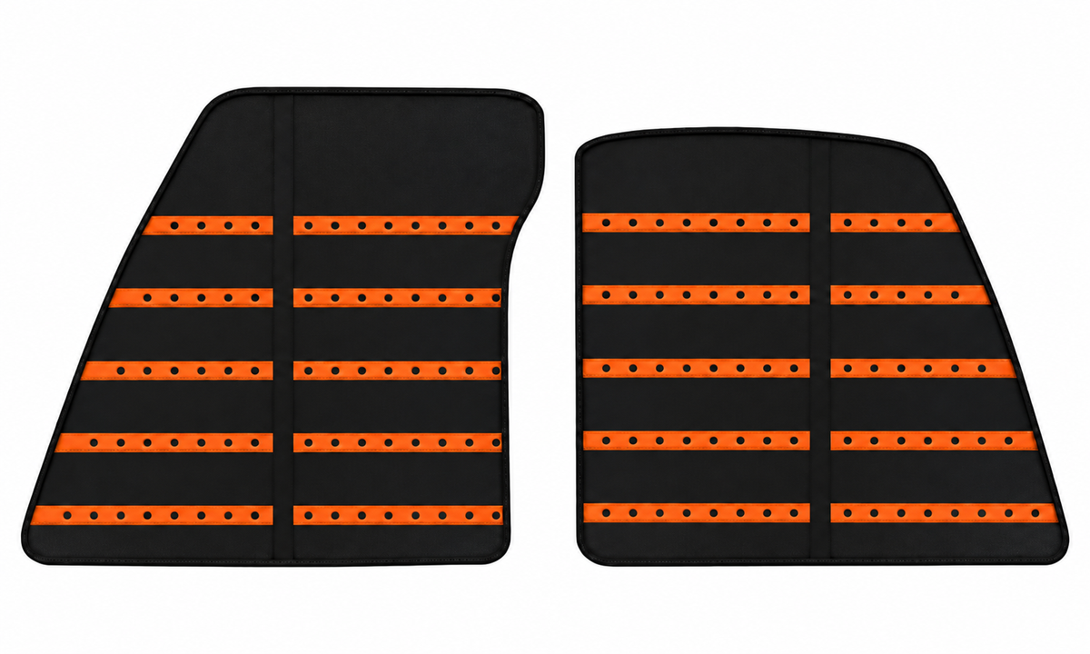 Black Leather Floor Mats Daytona Pattern for Ferrari 849 Testarossa (2026-2027)