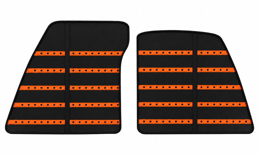 Black Leather Floor Mats Daytona Pattern for Ferrari 849 Testarossa (2026-2027)
