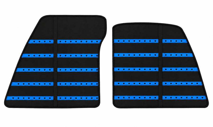 Black Leather Floor Mats Daytona Pattern for Ferrari 849 Testarossa (2026-2027)