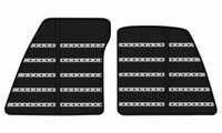 Black Leather Floor Mats Daytona Pattern for Ferrari 849 Testarossa (2026-2027)