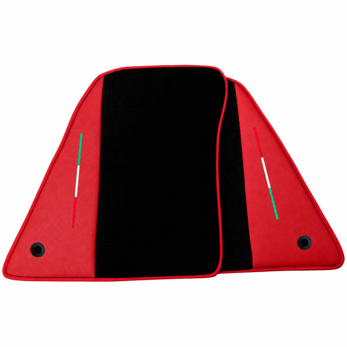 Black Leather Floor Mats Daytona Pattern for Ferrari 849 Testarossa (2026-2027)