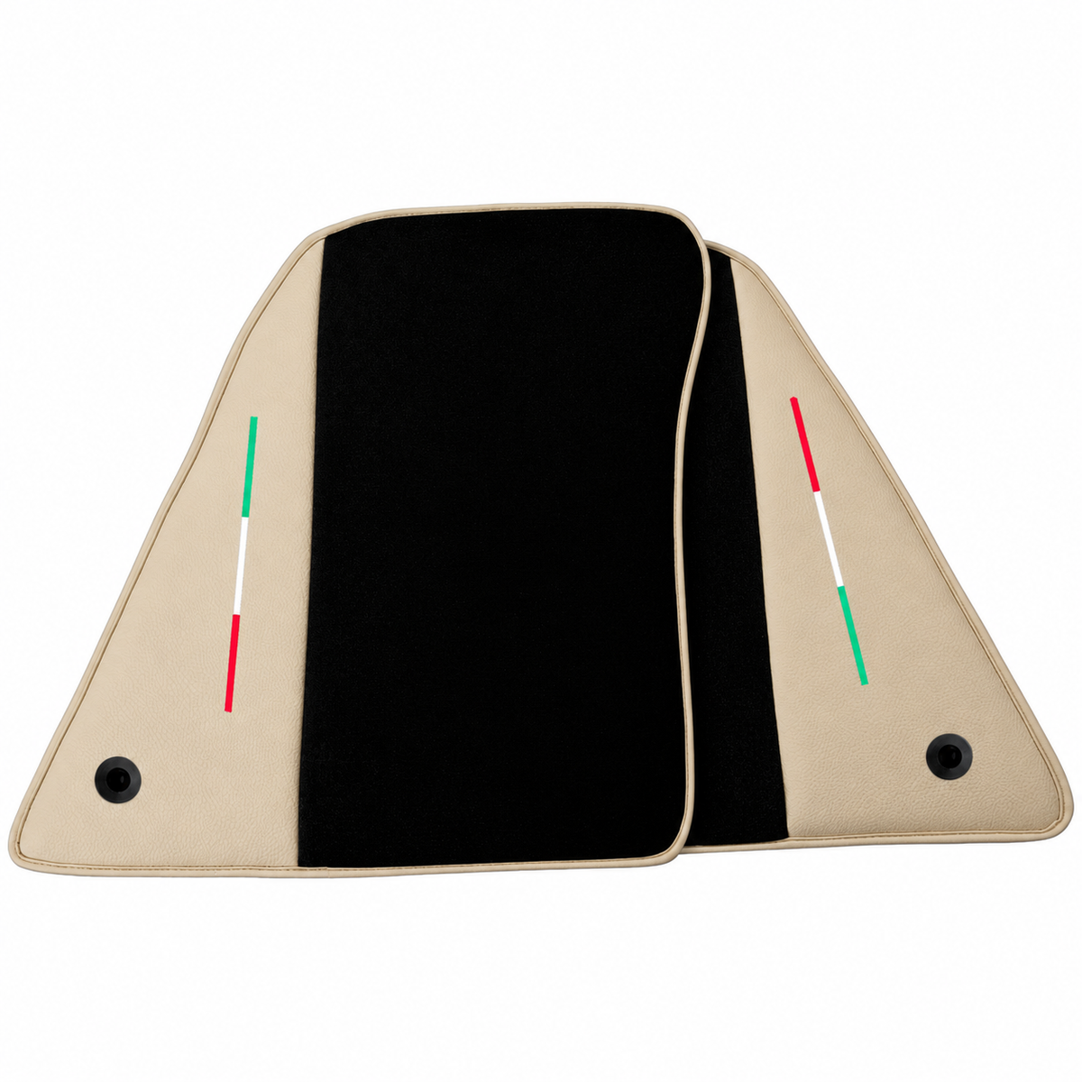 Black Leather Floor Mats Daytona Pattern for Ferrari 849 Testarossa (2026-2027)