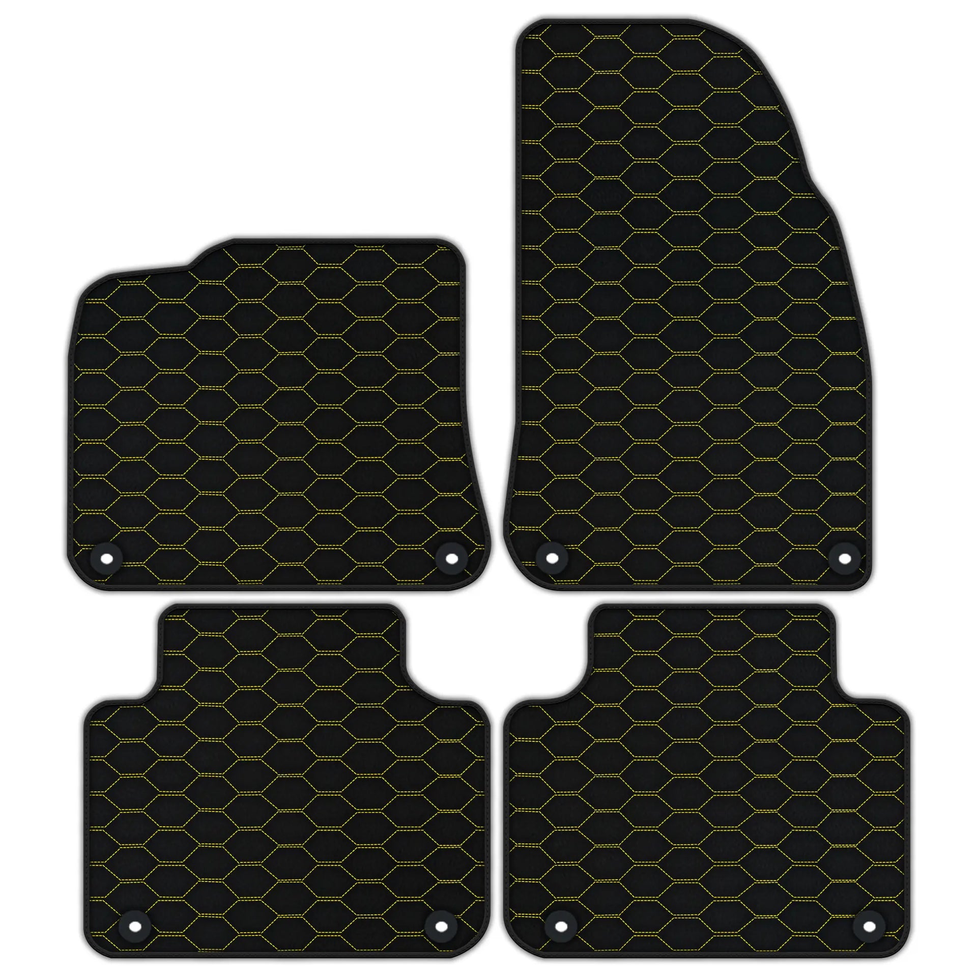 Customizable Leather Floor Mats with Divario Pattern for Porsche Cayenne (2018-2023)