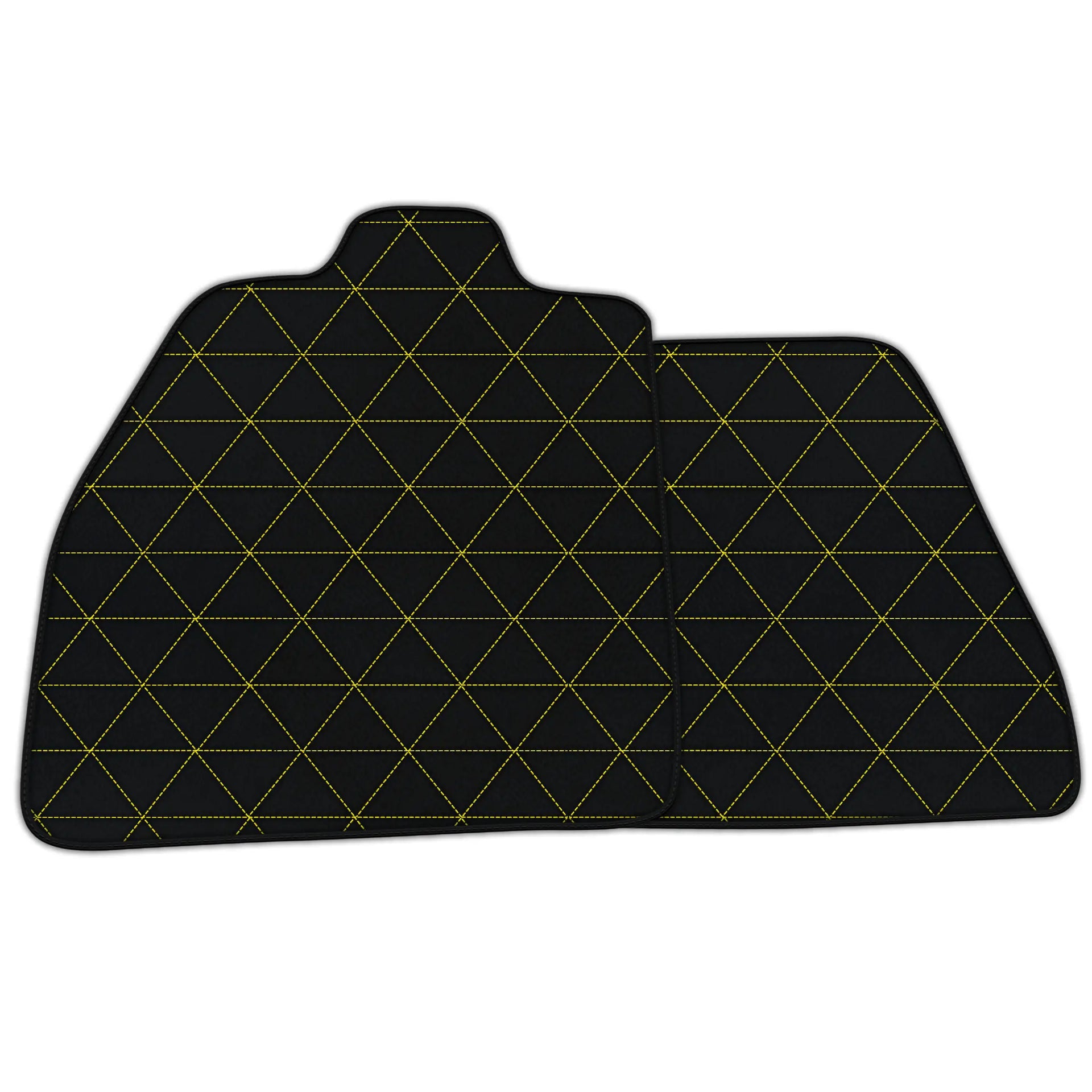 Customizable Leather Floor Mats with Triangle Pattern for Maserati MC20 (2020-2023)