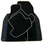 Custom Black Leather Floor Mats for Porsche Cayenne (2018-2023)