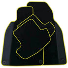 Custom Black Leather Floor Mats for Porsche Cayenne (2018-2023)