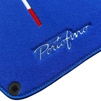 Blue Floor Mats for Ferrari Portofino (2018-2023) Italian Edition - AutoWin