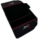 Black Floor Mats for Lamborghini Aventador SVJ with Alcantara Leather - AutoWin