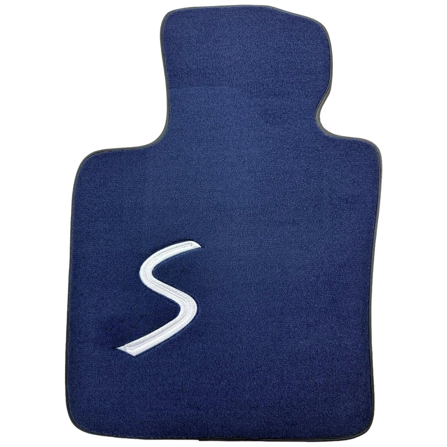 Dark Blue Floor Mats for Mini Cabrio F57 Convertible (2016-2023) - AutoWin