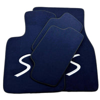 Dark Blue Floor Mats for Mini Cabrio R56 Convertible (2009-2016) - AutoWin