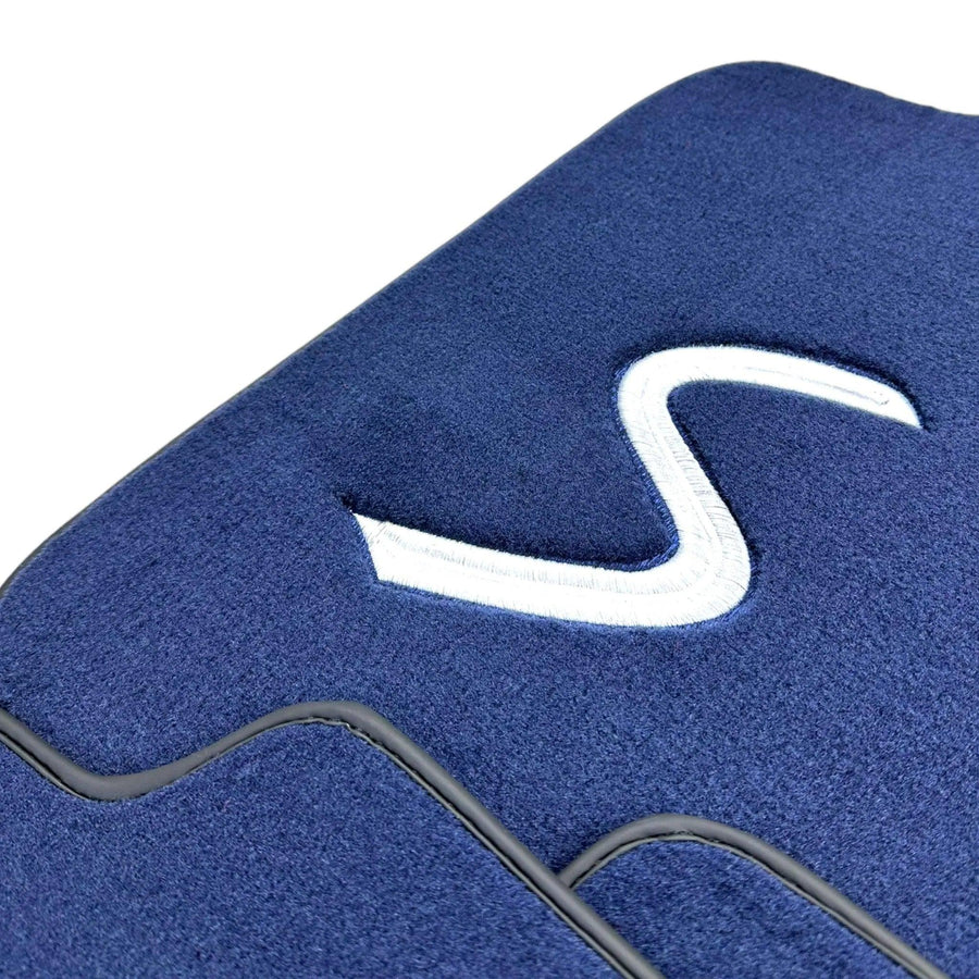 Dark Blue Floor Mats for Mini Clubman R55 (2007-2015) - AutoWin