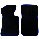 Custom Black Floor Mats for Chevrolet Corvette C2 (1963-1967) Black Trim