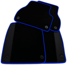 Customizable Black Floor Mats for Audi A4 - B9 Sedan (2018-2019)