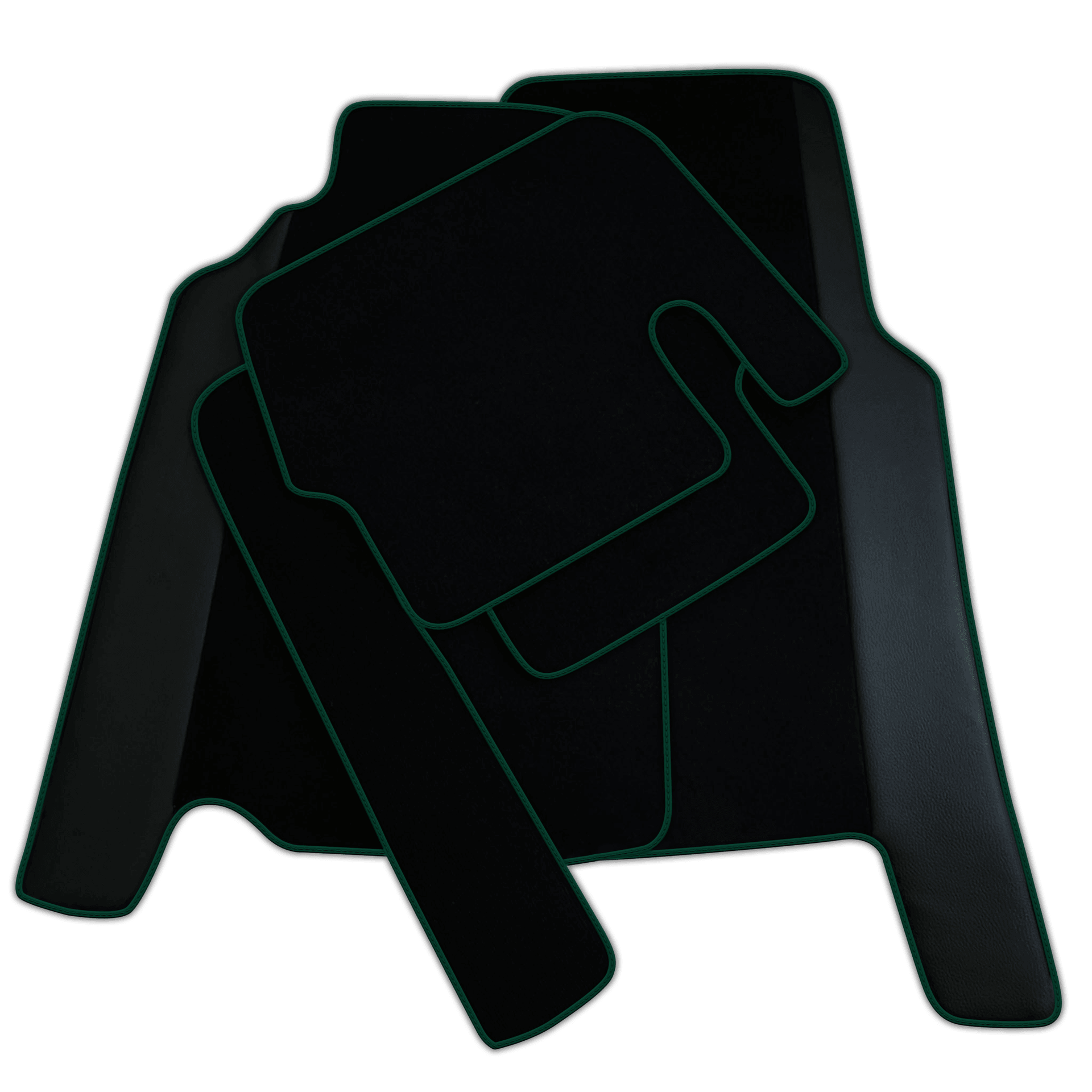 Custom Black Floor Mats For Ferrari 456 (1992-2003) With Leather