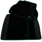 Customizable Black Floor Mats for Audi A4 - B6 Sedan (2001-2004)
