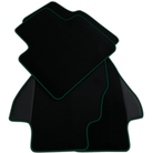 Custom Black Floor Mats for Ferrari Dino 308 GT4 (1973-1979) with Leather